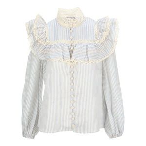 Zimmermann Aliane Lace Frill Blouse
